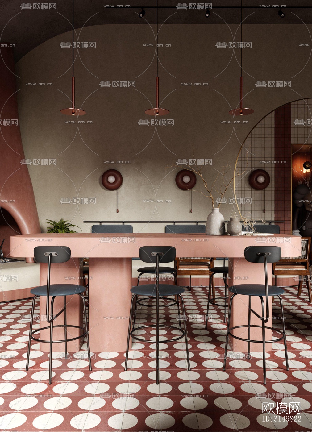 法式咖啡奶茶效果图下载（渲染图7）