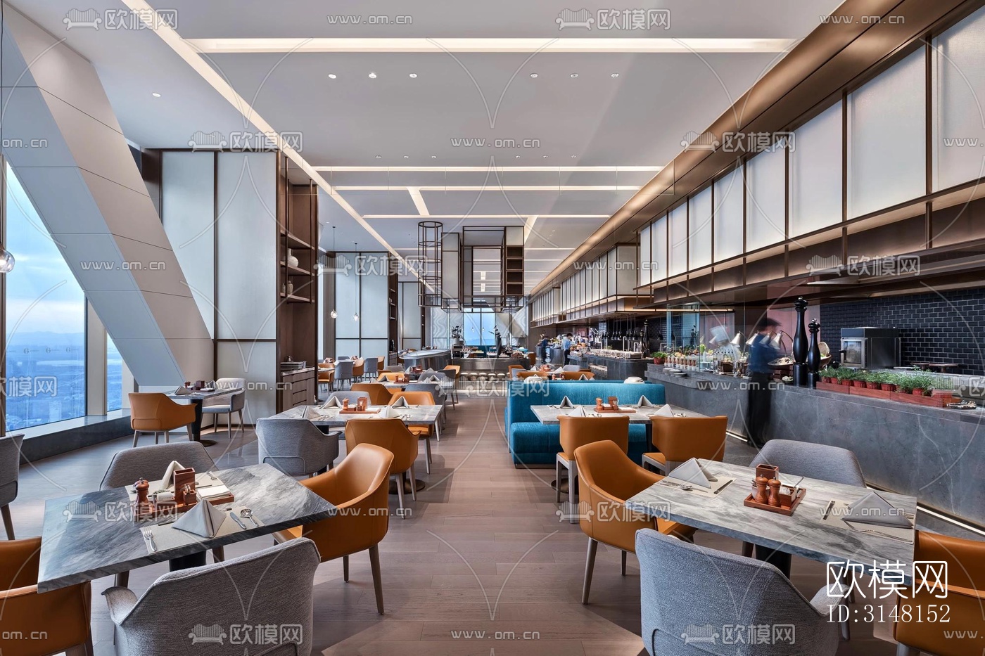 现代酒店民宿效果图下载（渲染图13）