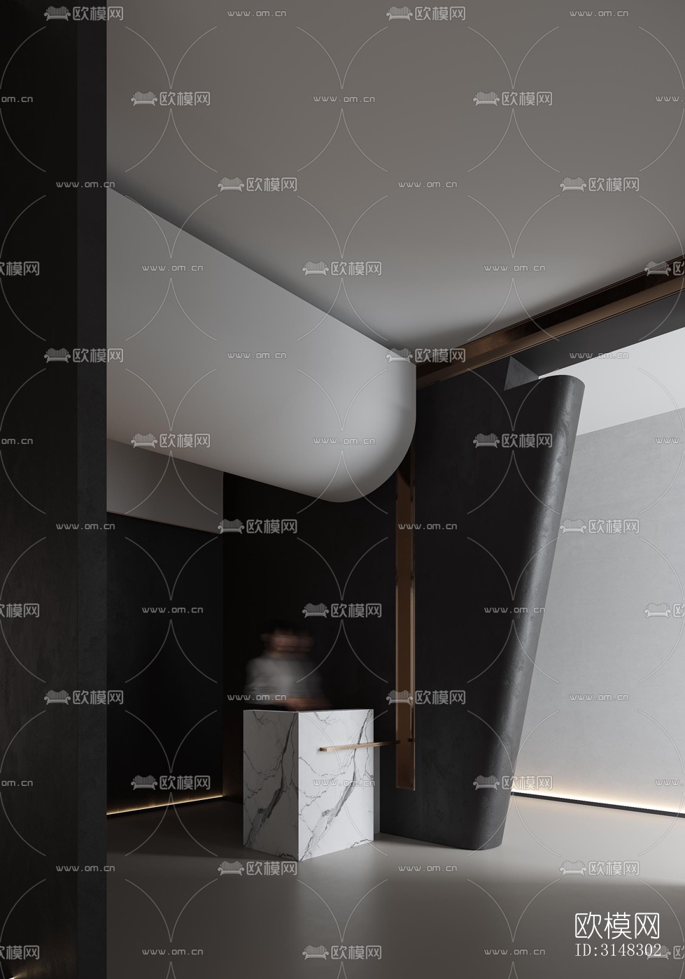 高级灰零售店铺效果图下载（渲染图5）