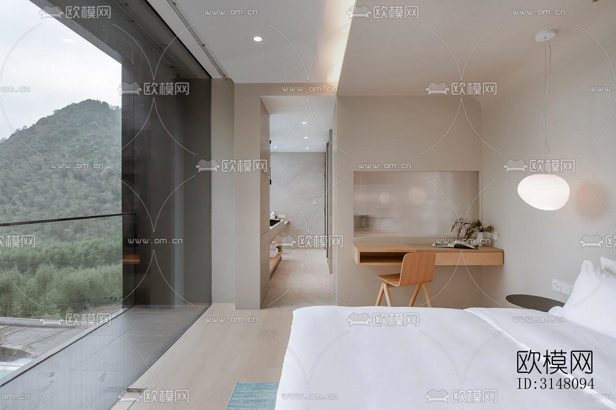 现代酒店民宿效果图下载（渲染图8）