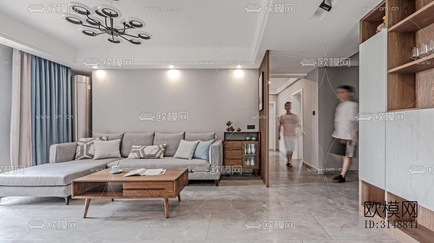 北欧平层效果图下载（渲染图6）