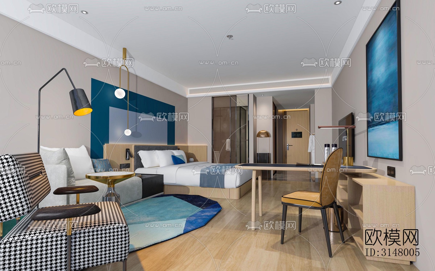 北欧酒店民宿效果图下载（渲染图17）