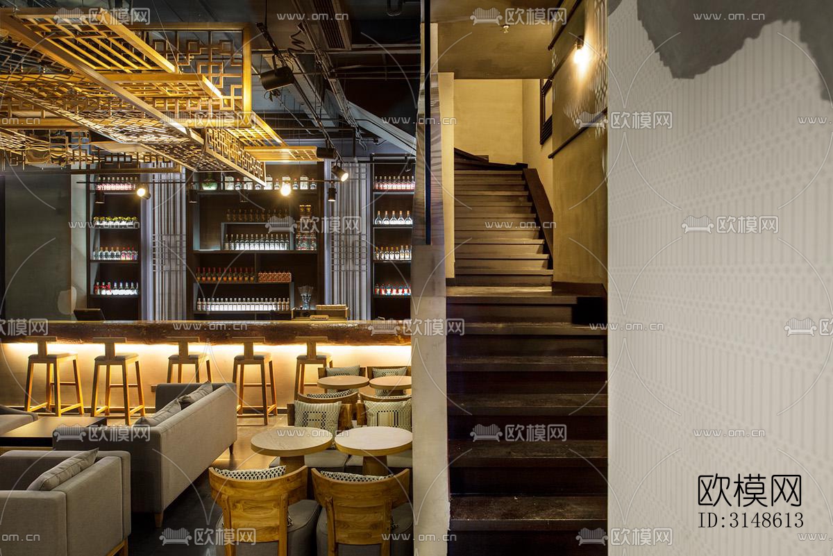 现代酒吧效果图下载（渲染图5）