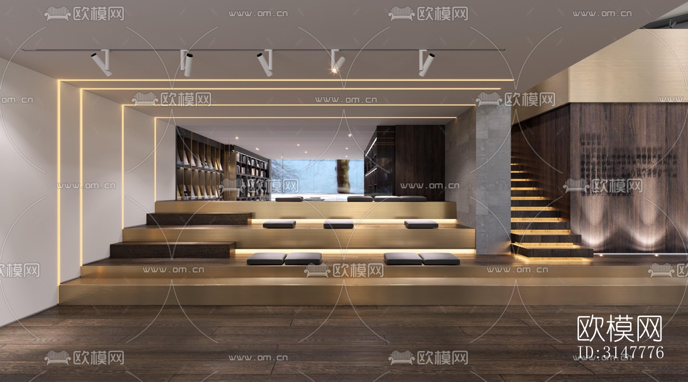 现代图书馆效果图下载（渲染图13）