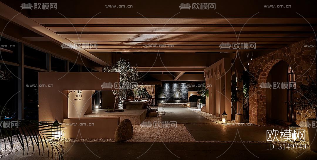 侘寂咖啡奶茶效果图下载（渲染图8）