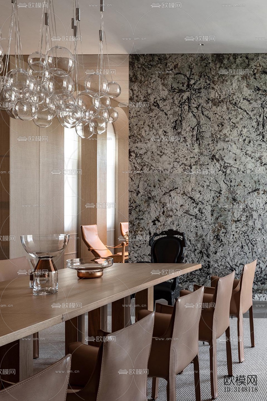 现代酒店民宿效果图下载（渲染图3）