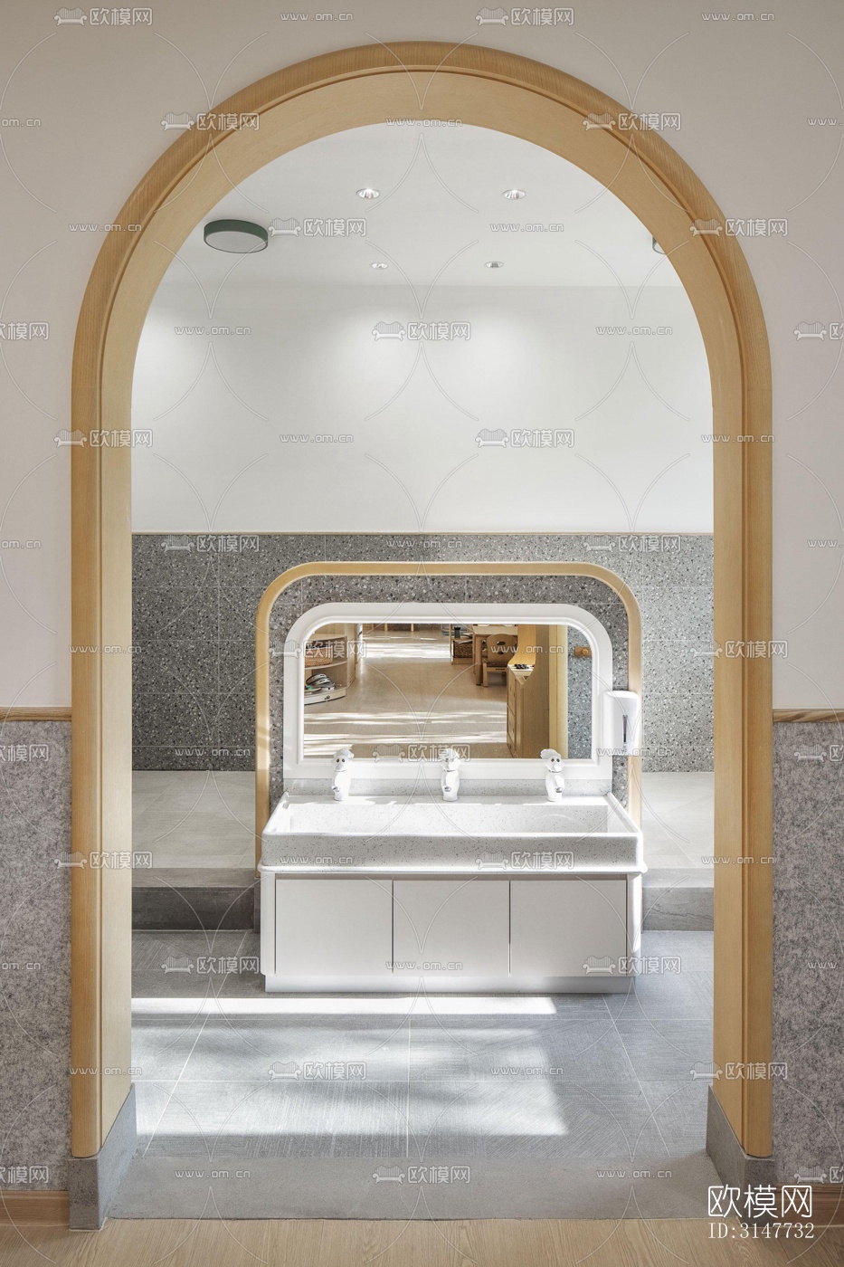 现代图书馆效果图下载（渲染图7）