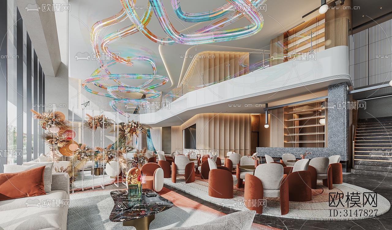 现代售楼处效果图下载（渲染图10）