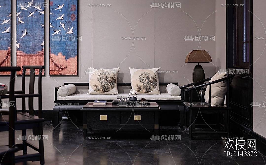 中式养生会所效果图下载（渲染图5）