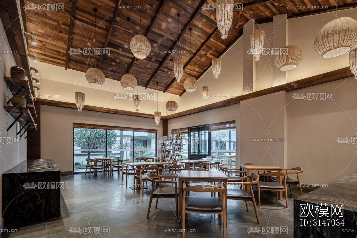 侘寂酒店民宿效果图下载（渲染图11）