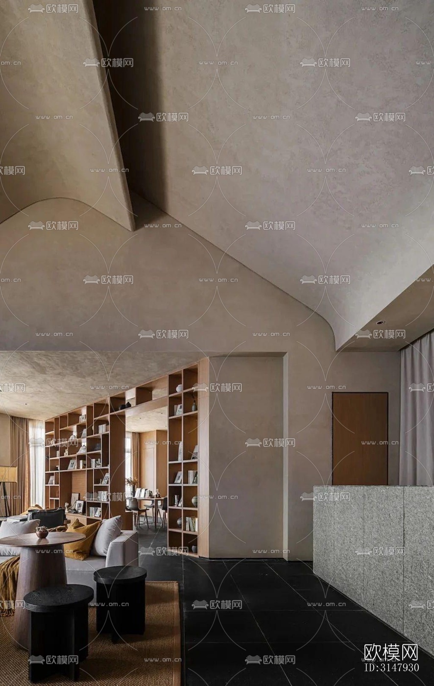 侘寂酒店民宿效果图下载（渲染图1）