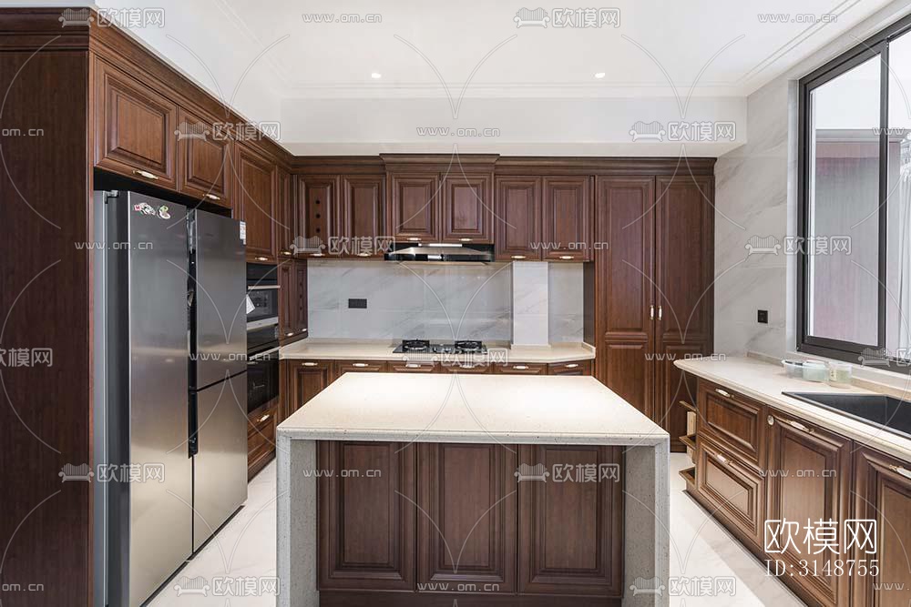 中式平层效果图下载（渲染图3）