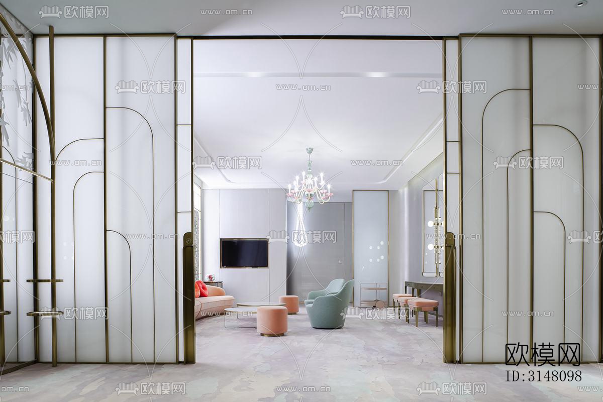 现代酒店民宿效果图下载（渲染图6）