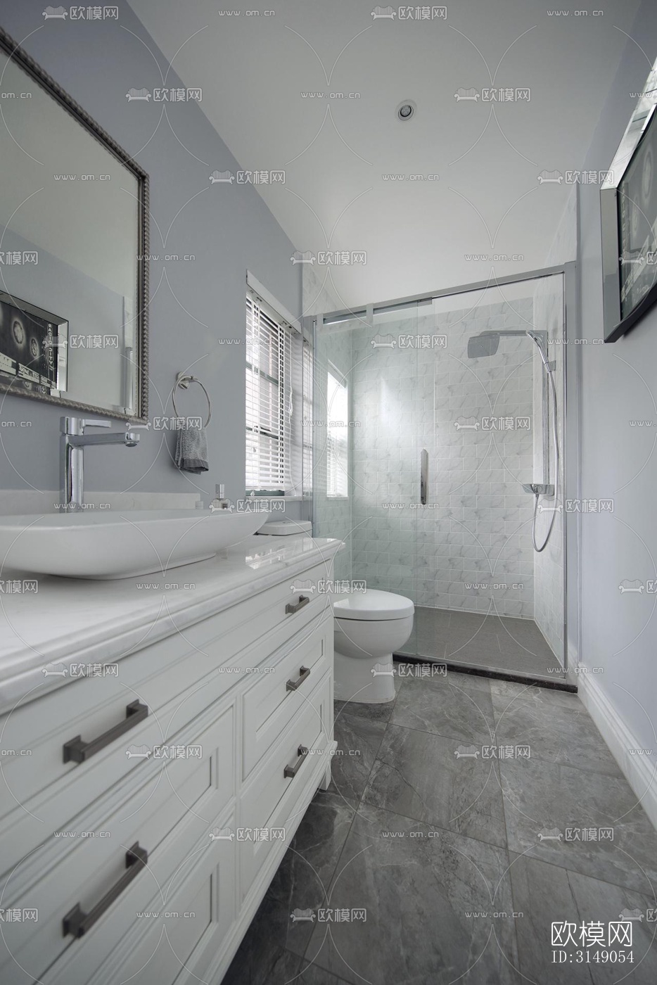 欧式平层效果图下载（渲染图18）