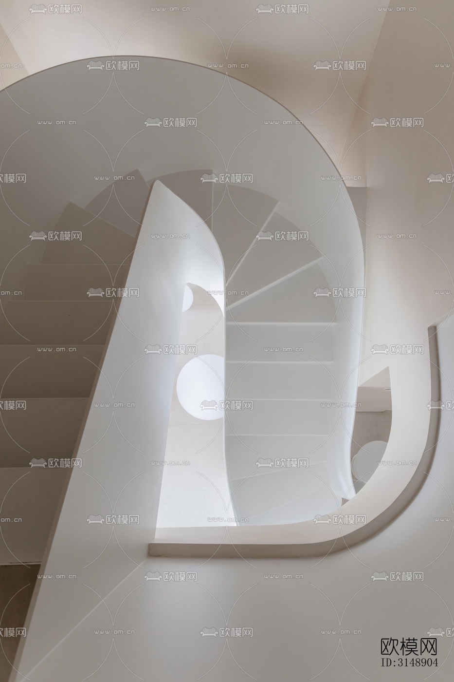 奶油风平层效果图下载（渲染图18）