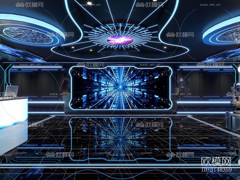 现代KTV效果图下载(渲染图9)
