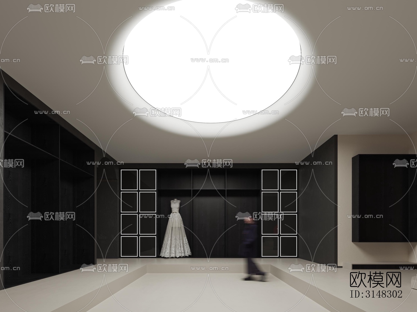 高级灰零售店铺效果图下载（渲染图10）