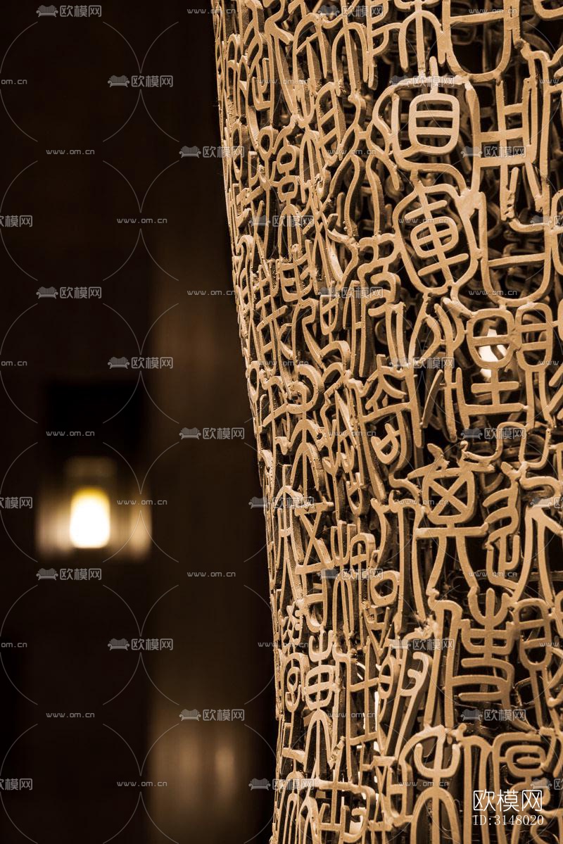 新中式酒店民宿效果图下载（渲染图7）