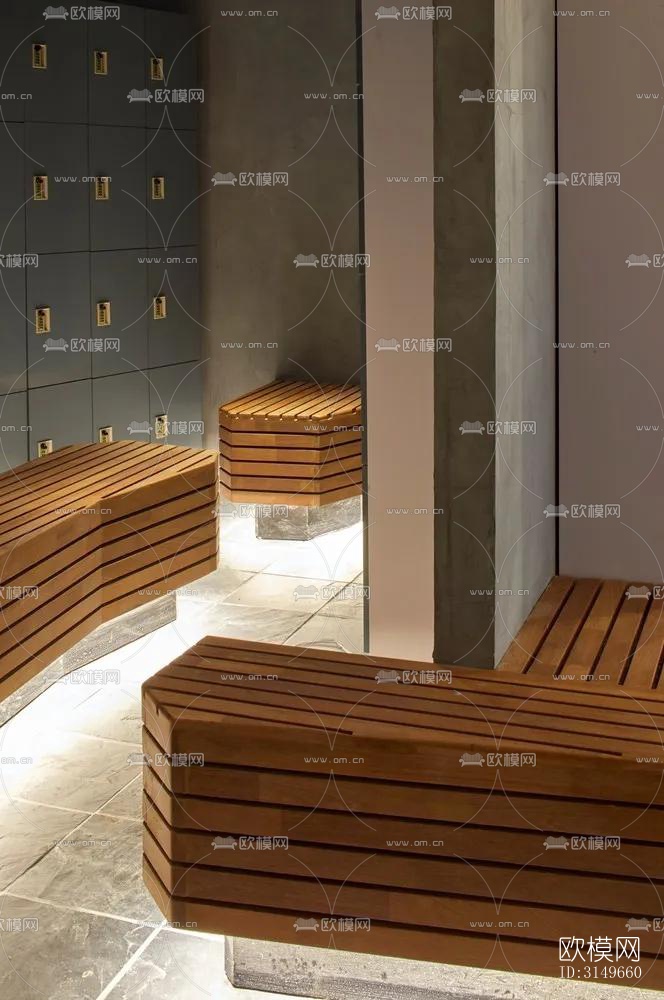 原木风健身房效果图下载（渲染图6）