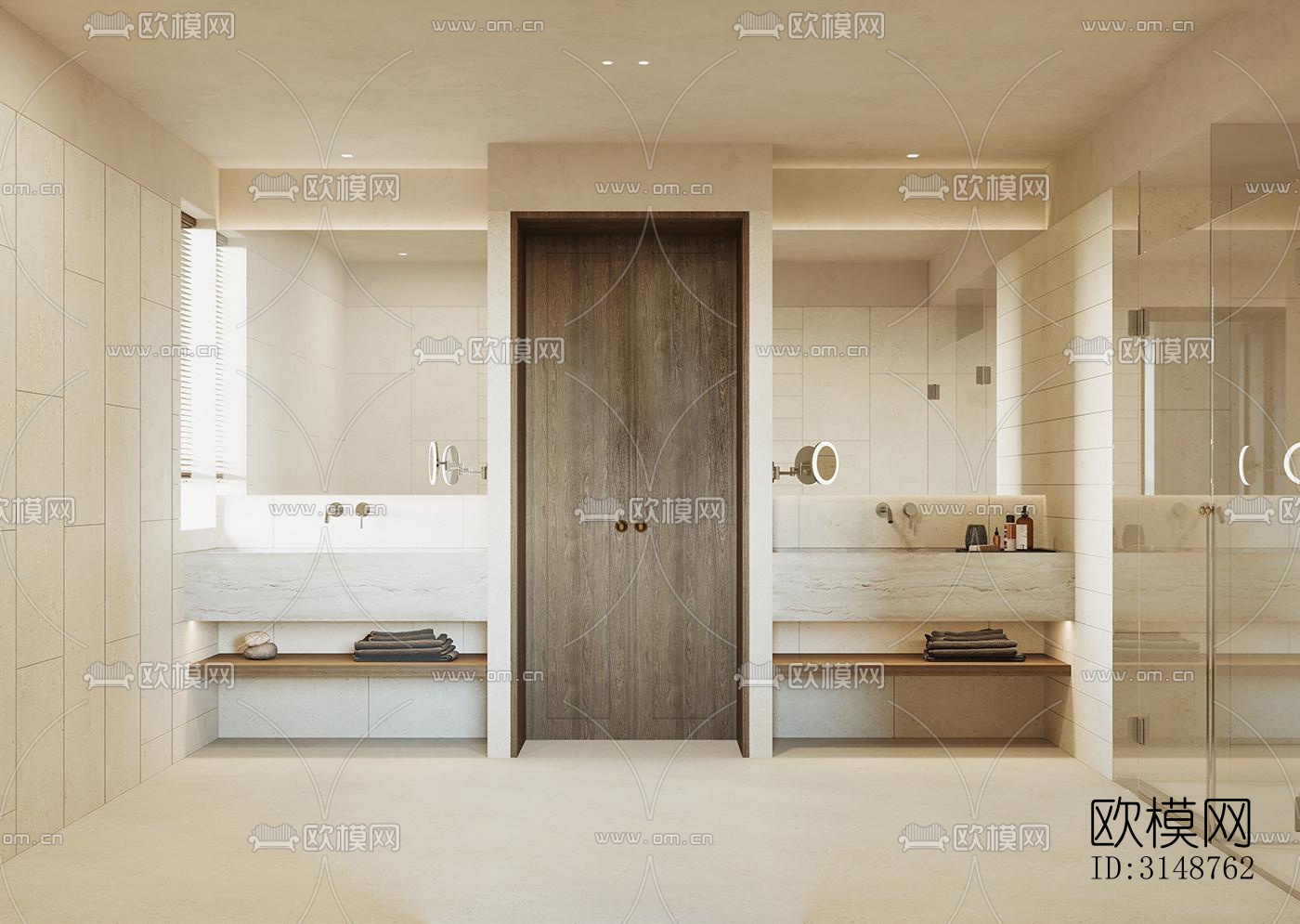 侘寂平层效果图下载（渲染图10）