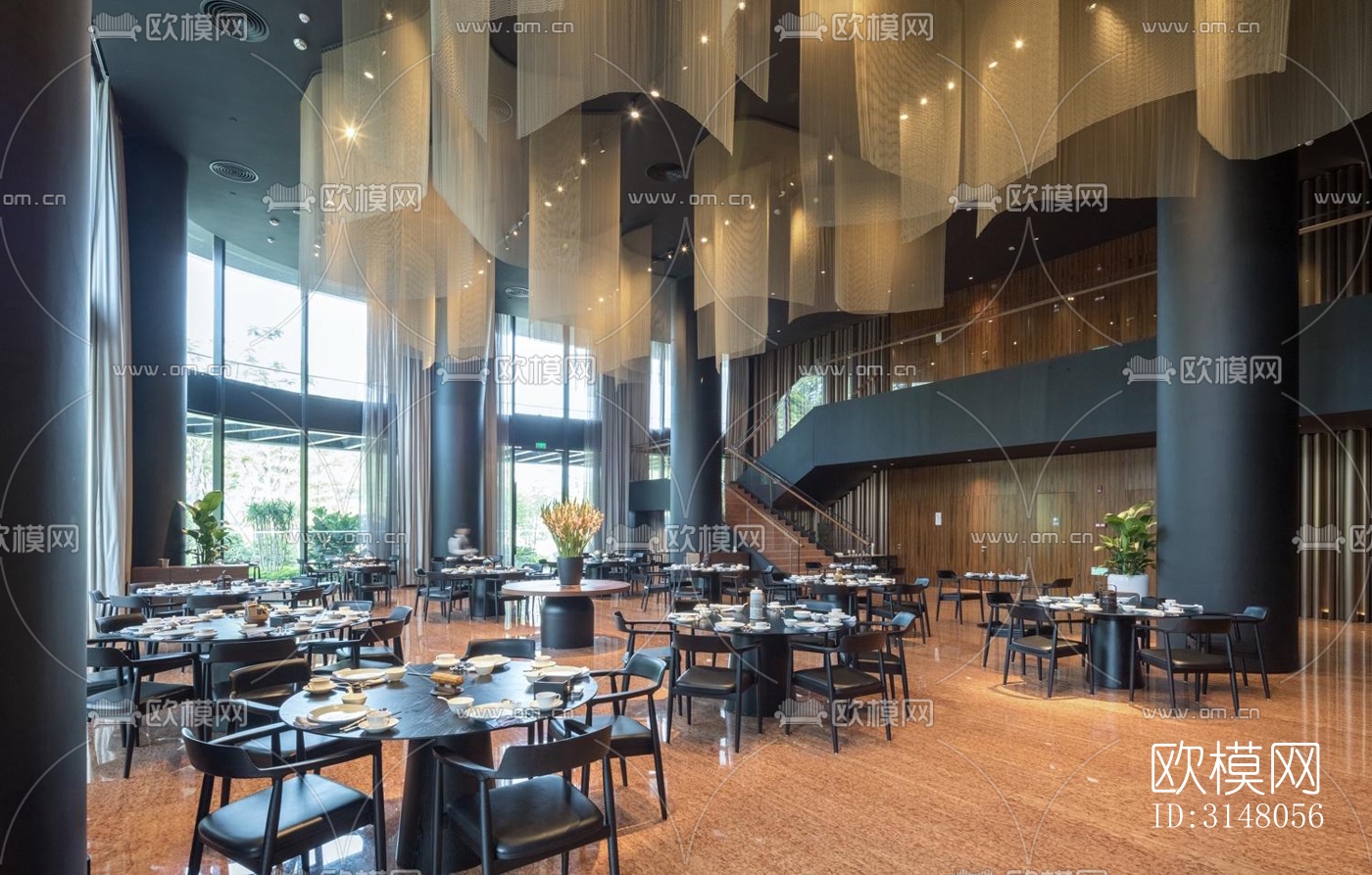 现代酒店民宿效果图下载（渲染图9）