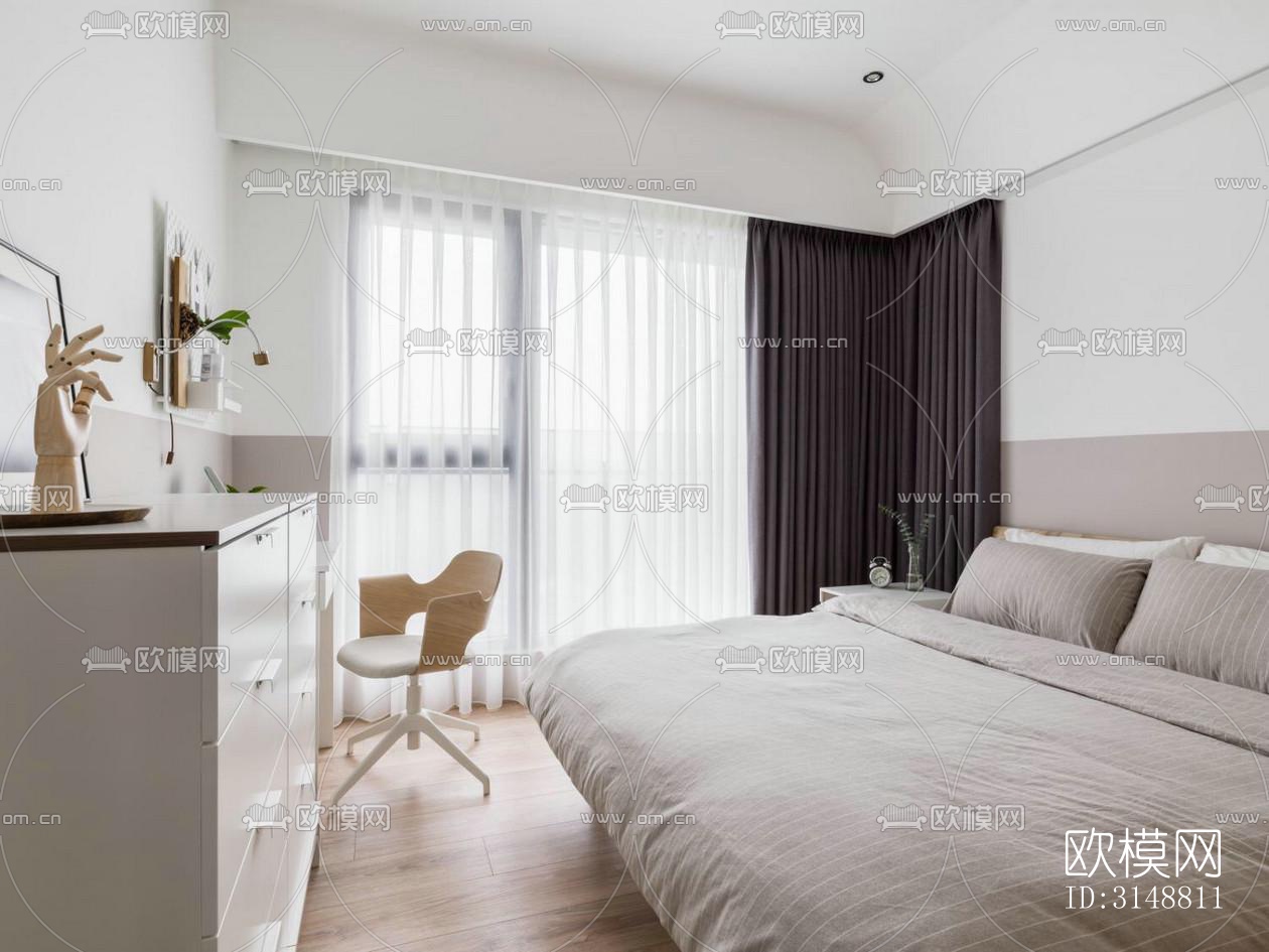 北欧平层效果图下载（渲染图19）