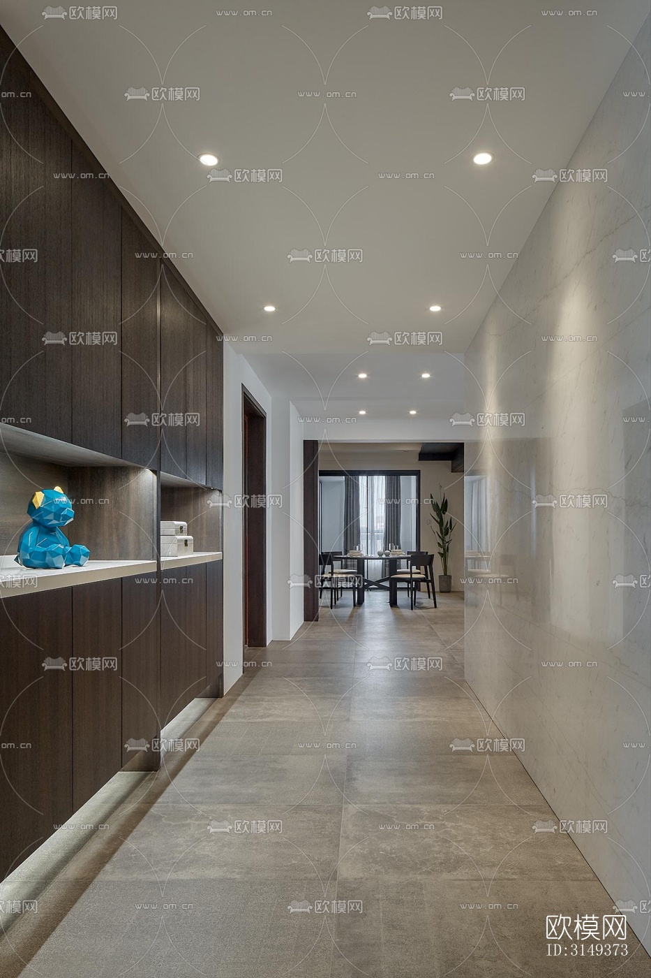 现代平层效果图下载（渲染图12）