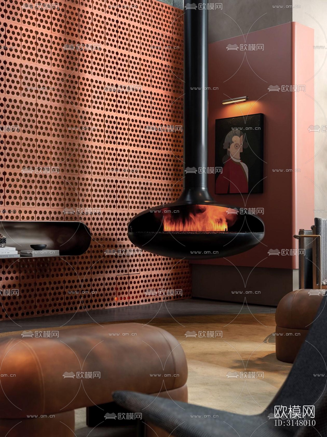 工业风酒店民宿效果图下载（渲染图5）