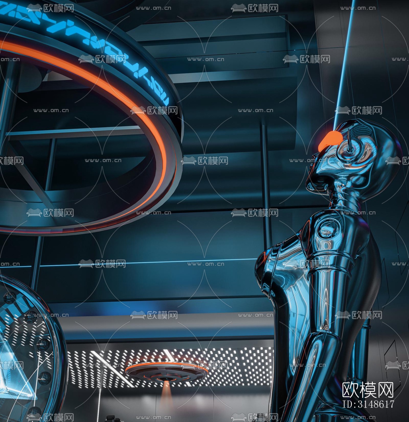 现代酒吧效果图下载（渲染图11）