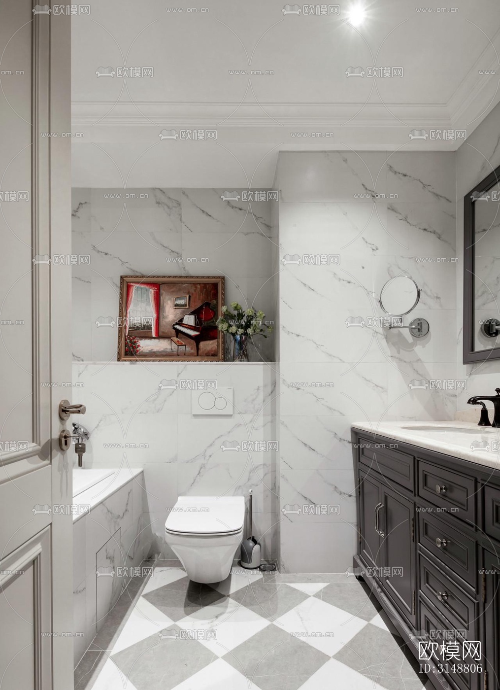 北欧平层效果图下载（渲染图2）