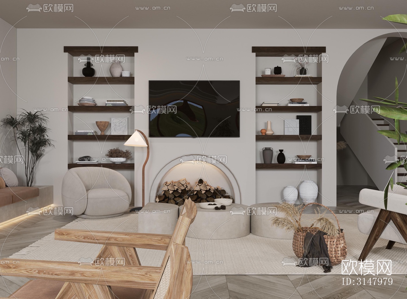 侘寂酒店民宿效果图下载（渲染图8）