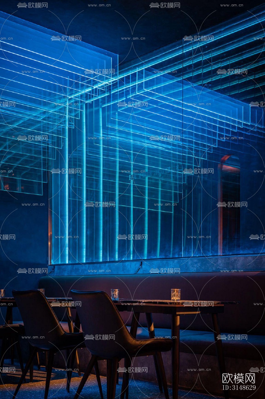 高级灰酒吧效果图下载（渲染图16）