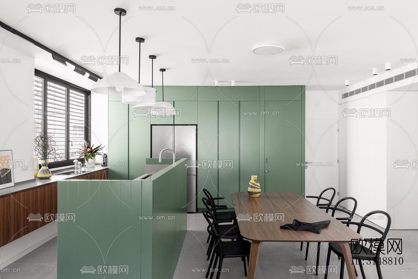 北欧平层效果图下载（渲染图7）