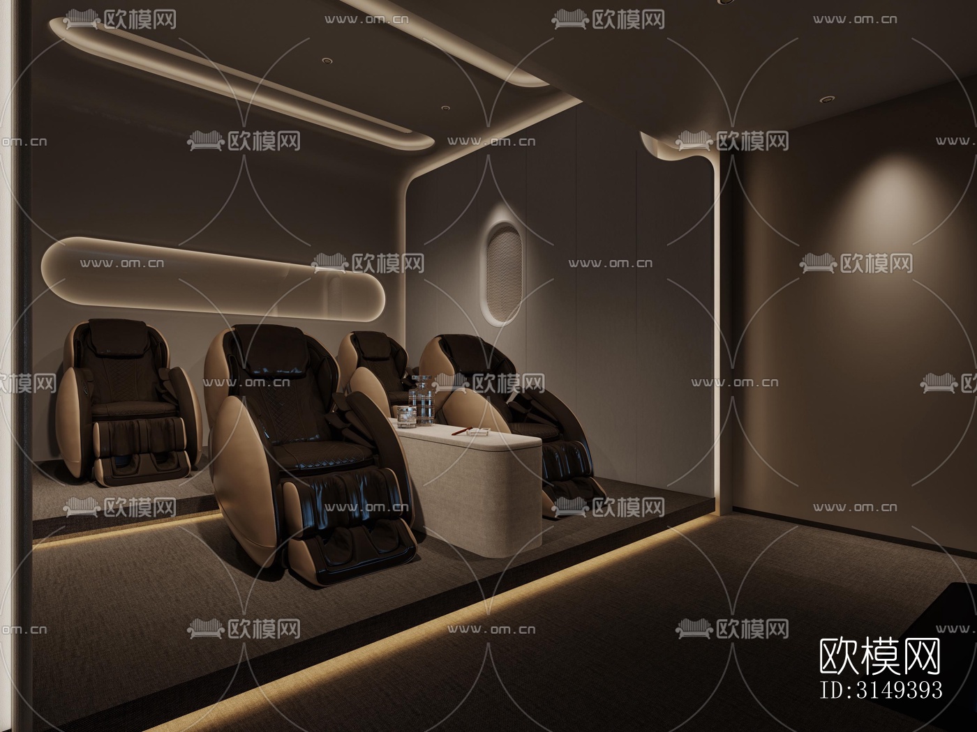 现代平层效果图下载（渲染图18）