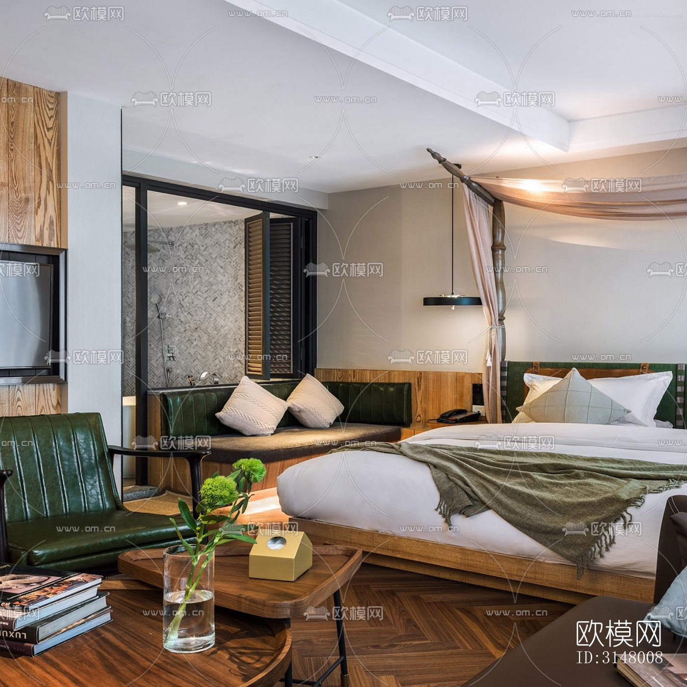 后现代酒店民宿效果图下载（渲染图8）