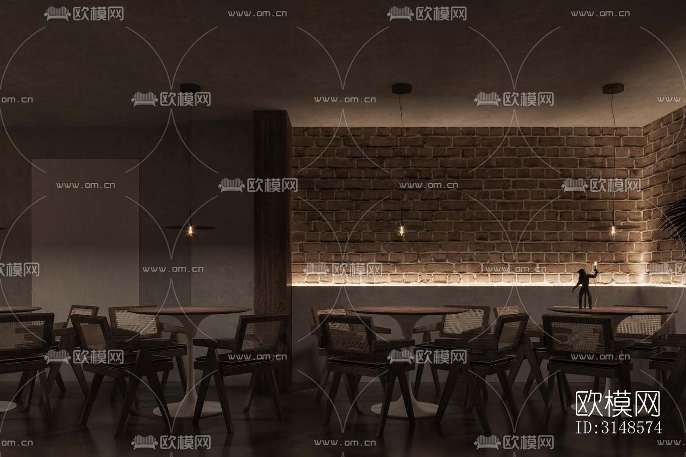 工业风酒吧效果图下载（渲染图6）