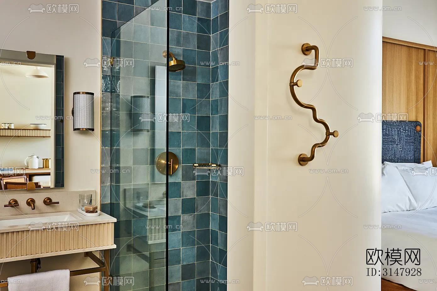 侘寂酒店民宿效果图下载（渲染图4）