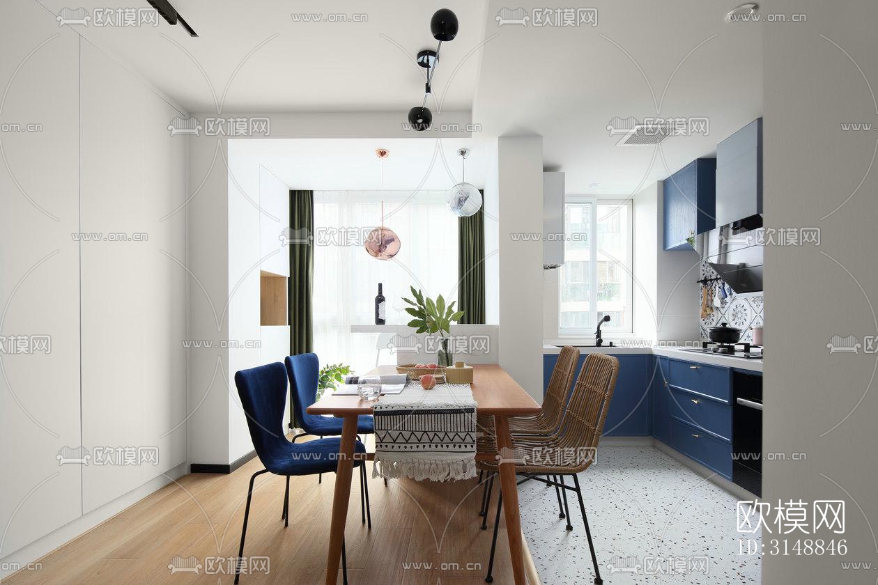 北欧平层效果图下载（渲染图8）