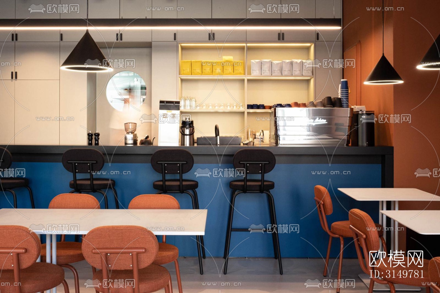 后现代咖啡奶茶效果图下载（渲染图5）