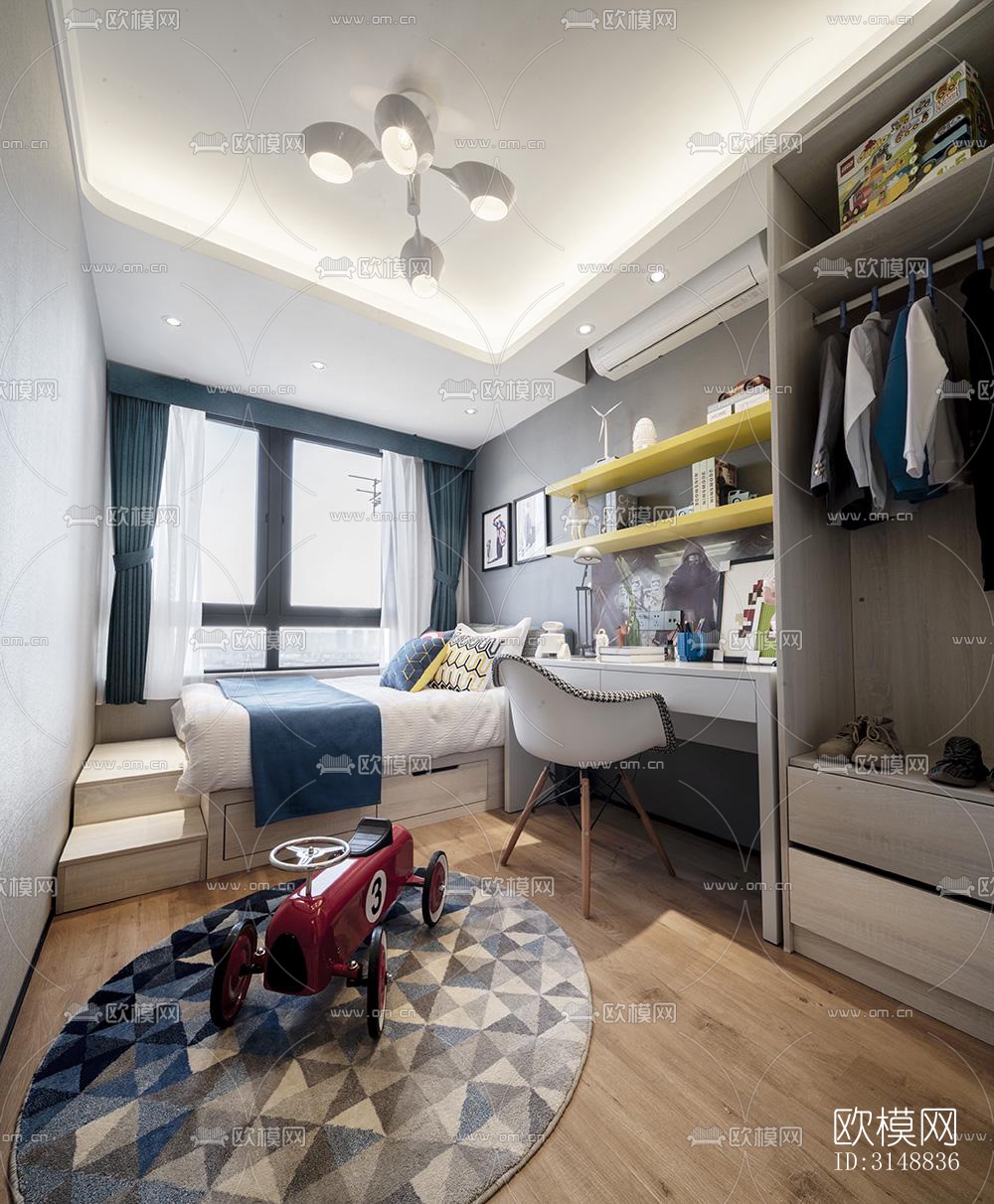 北欧平层效果图下载（渲染图14）