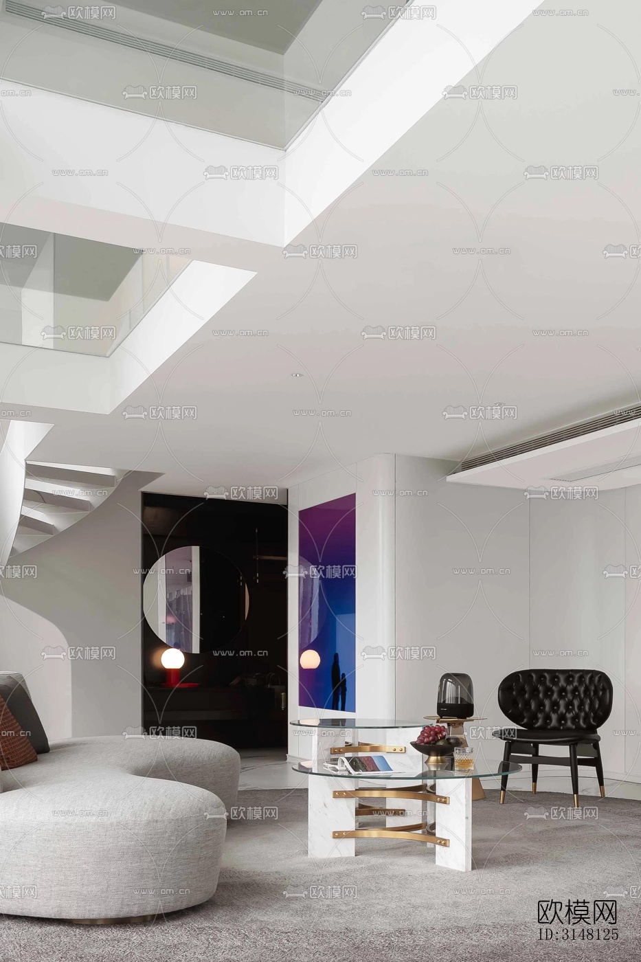 现代酒店民宿效果图下载（渲染图9）