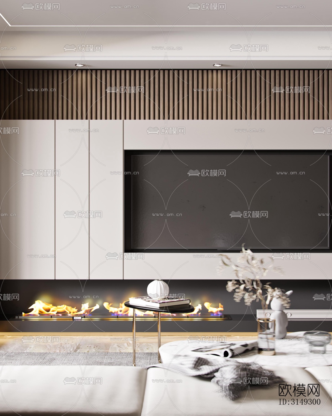 现代平层效果图下载（渲染图5）