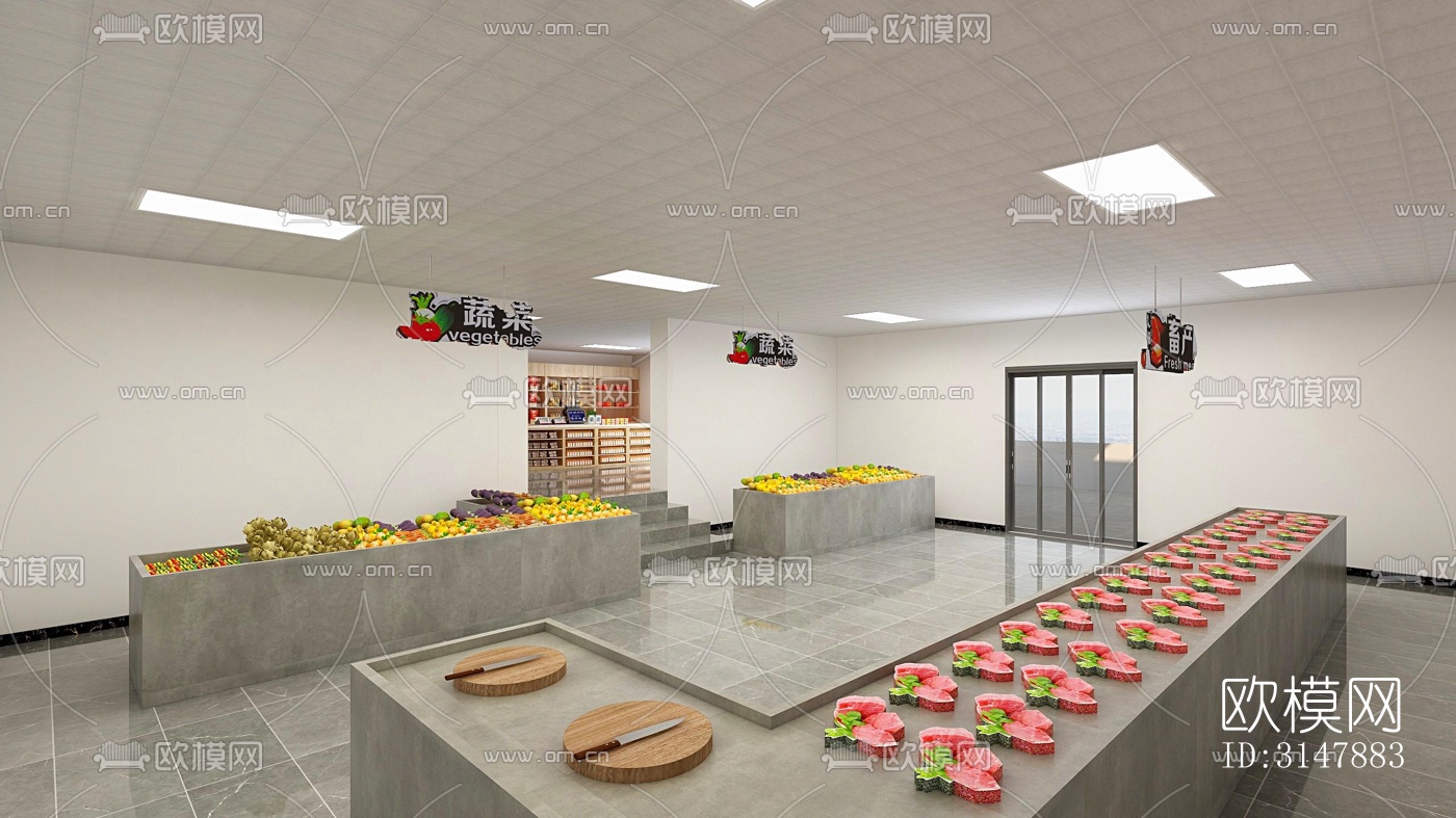 现代商业综合体效果图下载（渲染图5）