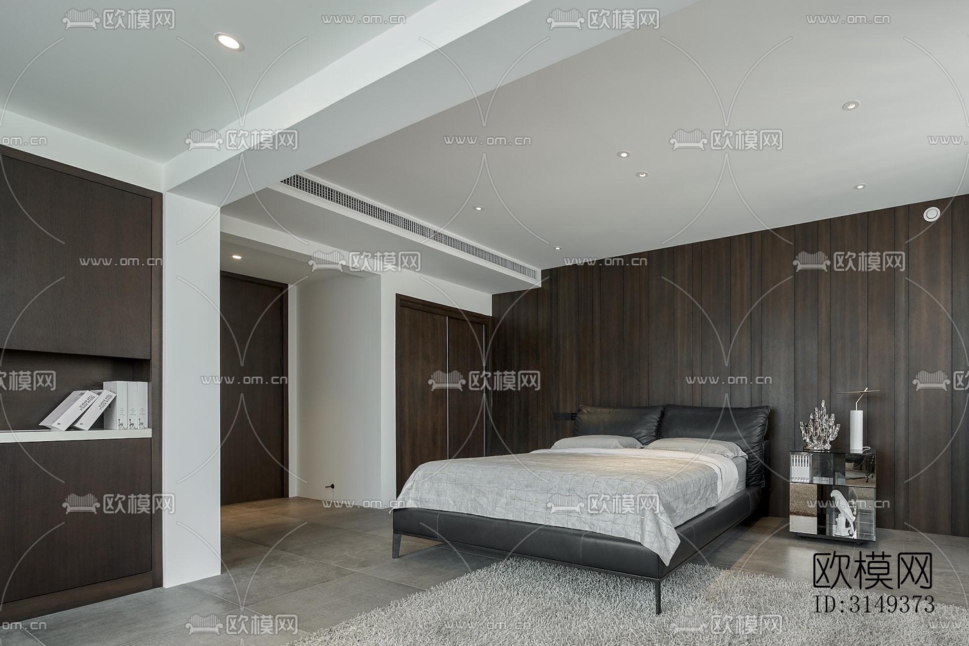 现代平层效果图下载（渲染图10）