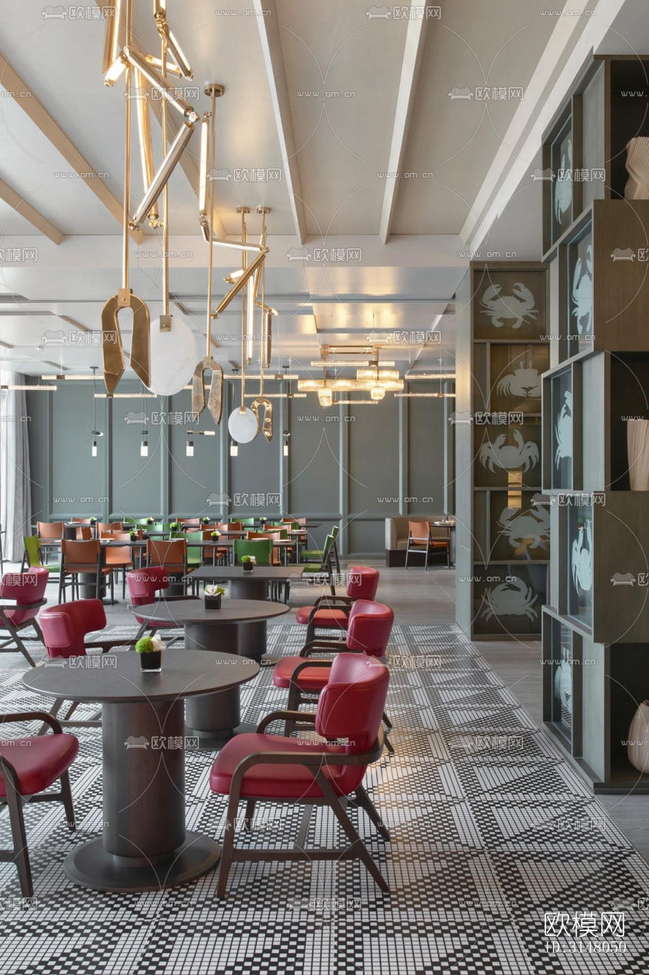 现代酒店民宿效果图下载（渲染图17）