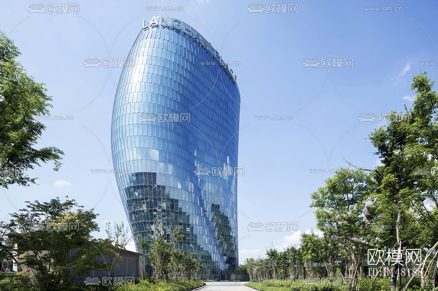 现代酒店民宿效果图下载（渲染图11）