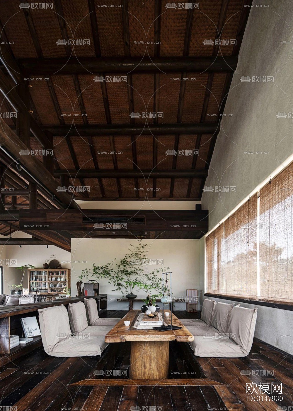 侘寂酒店民宿效果图下载（渲染图5）