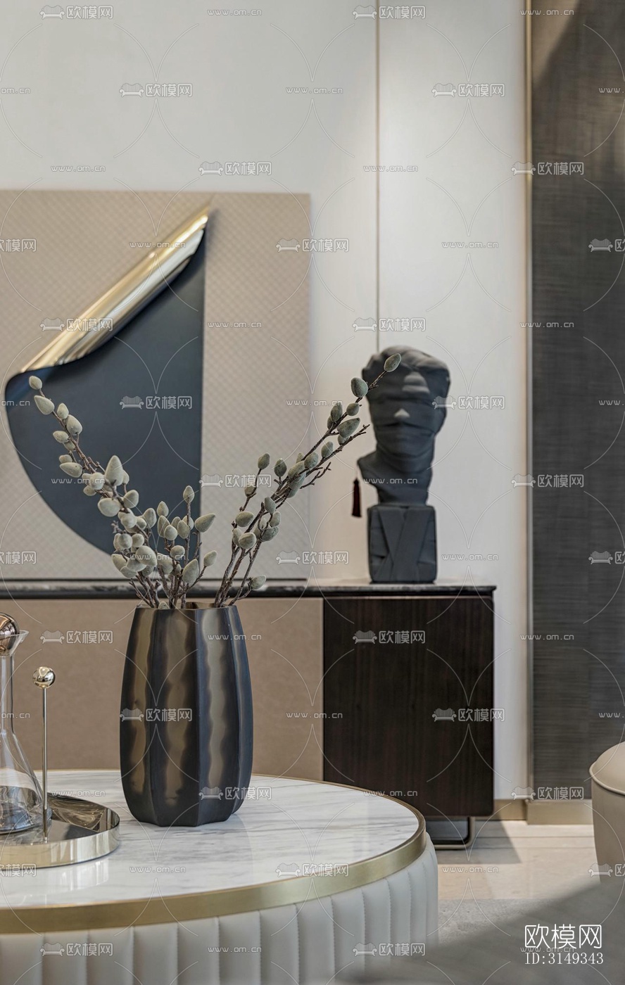 现代平层效果图下载（渲染图7）