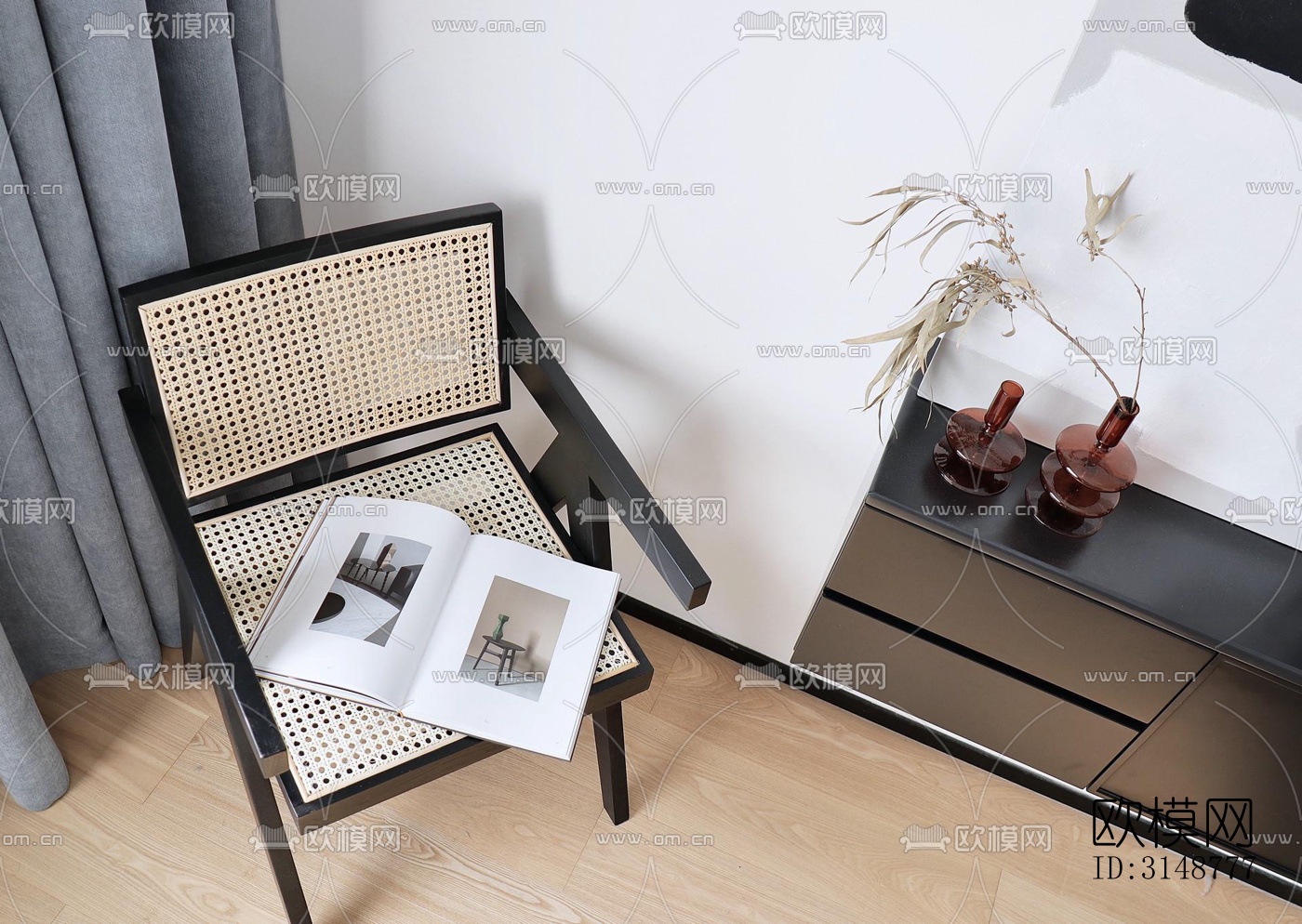 侘寂平层效果图下载（渲染图14）