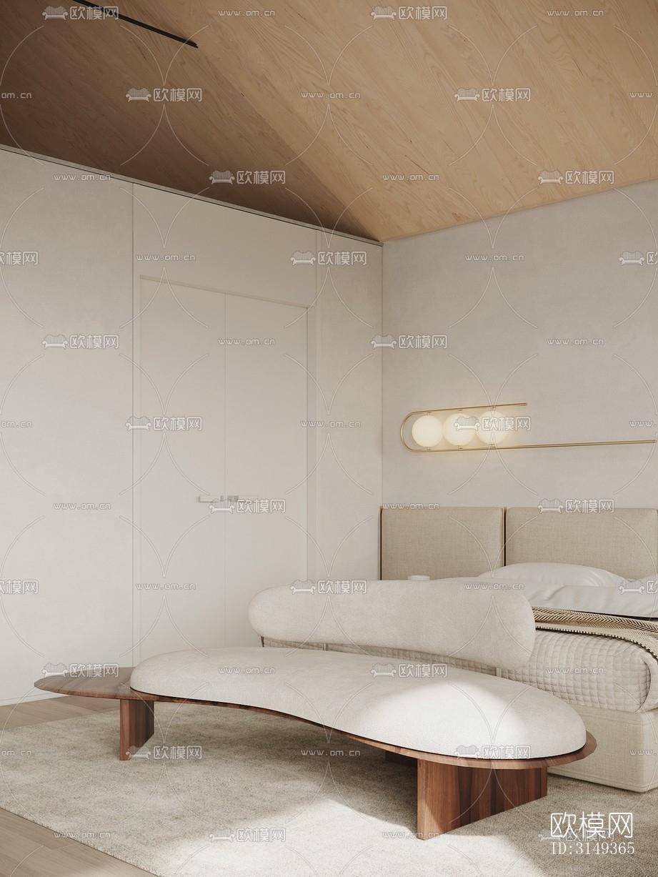 现代平层效果图下载（渲染图20）